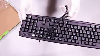 Unboxing Techly Keyboard USB 104 keys, US, black hands on review