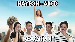 OUR FIRST TIME WATCHING NAYEON!! | NAYEON "ABCD" M/V REACTION!!