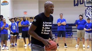 Ray Allen Gives 3PT Shooting Advice At Jay Bilas Skills Camp!