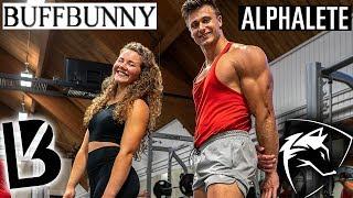 ALPHALETE VS. BUFFBUNNY LEG WORKOUT!! | OHIO STATE COLLAB