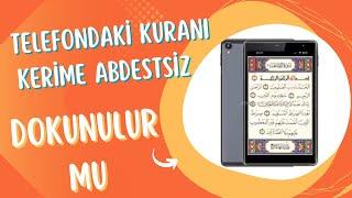 Cep Telefonundan Kuran’ı Kerim Abdestsiz Okunur Mu ? /  FATİH KALENDER HOCA