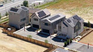 Detached Homes Under Construction in the Torrin neighborhood of Valencia, CA - June 2023