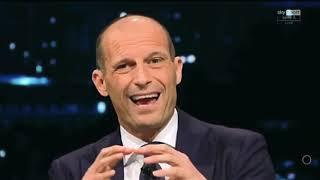 Max Allegri a "Sky Calcio Club" con Fabio Caressa