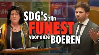 Van Meijeren (FVD) en Van Der Plas (BBB) over SDG's, boeren en EU in Landbouwdebat | Tweede Kamer