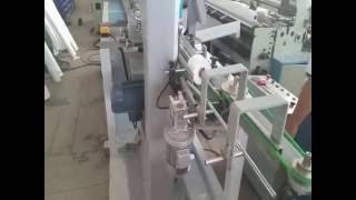 Automatic color embossing toilet paper roll kitchen towel rewinding machine and cutting machine