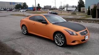 Restyle It - Infiniti G37 Matte Orange Chameleon Wrap!!