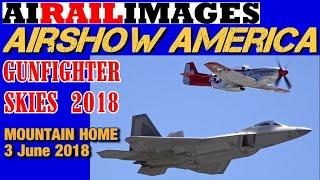 Flares and Fast Fighters: Mountain Home AFB  Gunfighter Skies Airshow 3 June 2018 F-15 Flare Yak-110