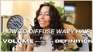 HOW TO DIFFUSE WAVY HAIR FOR VOLUME AND DEFINITION