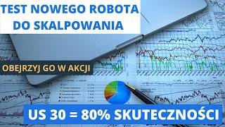 Forex scalping EA. Test robota na jednej sesji indeksu US30. Auto trading robot :)