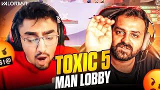 Valorant | VERY VERY TOXIC 5 MAN LOBBY | Funny Stream Highlights 