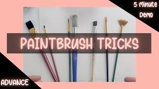 5 Minute Demo: Paintbrush Techniques | Choice-Based Art Education