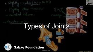 Types of Joints, Biology Lecture | Sabaq.pk