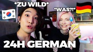 SPEAKING ONLY GERMAN FOR 24 HOURS! | Korean-German Couple