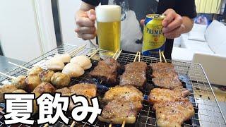 【家飲み】夏到来！祭り飯で酒を頬張る仕事後の至福の時間！