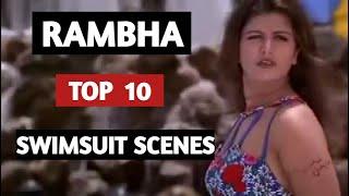 Rambha   |  Top 10   |  SwimSuit Scenes Of Rambha