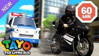 The Brave Police Car Pat Compilation | Vehicles Cartoon for Kids | Tayo English Episodes