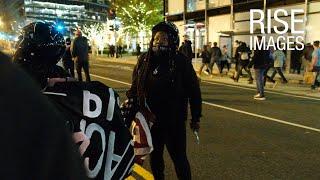 Knife Wielding ANTIFA/BLM protester is Knocked out in Washington DC