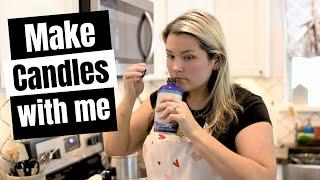 Make Candles with me//making wedding guests candle gifts