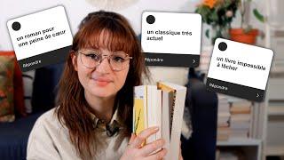 Je vous recommande DES LIVRES selon vos ENVIES