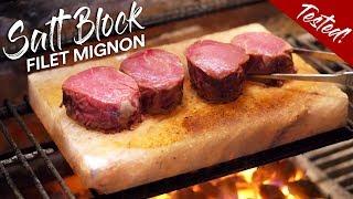 Are Grilled FILET MIGNON on SALT BLOCK good? | GugaFoods