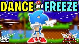 SONIC JUST DANCE | FREEZE Dance BRAIN BREAK