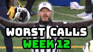 Top 6 Worst Referee Calls of Week 12 | NFL 2020 Missed calls