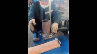 Welding process of flange pipe