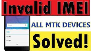 All MTK Mobile invalid sim solution