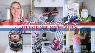 PATRIOTIC DECORATE WITH ME 2024 | FOURTH OF JULY DECOR IDEAS