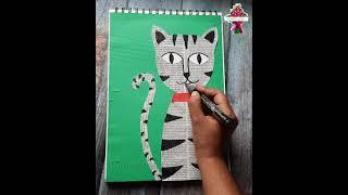 How to Make Paper Crafts Easy | Newspaper Craft Animal drawings Simple and Cute | Craftmerint