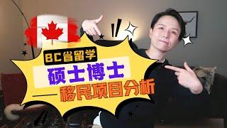 【硬核讲解】加拿大BC省移民系列第1集：一口气了解硕博直通移民项目