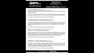 ESPO Hub Event Professional Marketplace - We are HIRING Atlanta!  #eventjobs #gigs #eventstaff