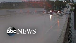 Motorcyclist survives drive on raised drawbridge in Florida