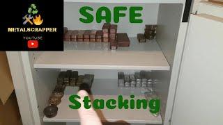 Metalscrapper stacks it SAFE - Bullion storage - metal stacking