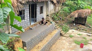 Repair the house's foundation, level the porch floor | Lý Thị Duyên