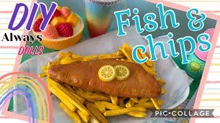 DIY American Girl Fish and Chips 