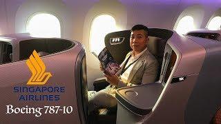 SIngapore Airlines BOEING 787-10 DREAMLINER new regional business class | Travip Flight Review