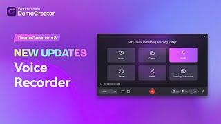 Audio Recorder | DemoCreator 8 New Updates