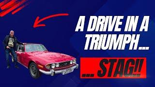 A Drive in a Triumph Stag at Stag Classics