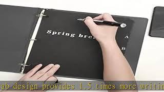 3 Ring Binder Dividers with 5-Tabs for Letter Size, 1/5 Cut, 3-Hole Punched, Blank Kraft Paper Inde