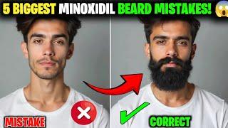 5 Minoxidil Beard Mistakes That KILL Your Growth | Fix Them Now | minoxidil beard growth mistake |