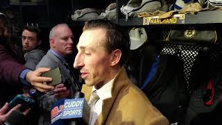 Brad Marchand postgame Interview | Bruins doing things right way