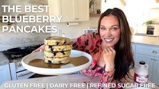 The BEST Blueberry Pancakes! gluten free, dairy free, refined sugar free | Britt's Kitchen Ep 6