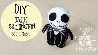 DIY Jack Skellington Sock Plush | THE NIGHTMARE BEFORE CHRISTMAS