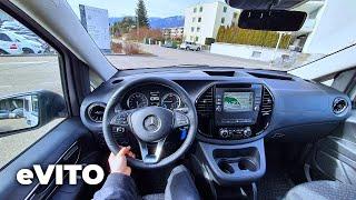 New Mercedes eVito Tourer Electric Van 2021 Test drive Review POV