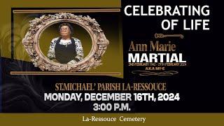 Burial Service for the Life of  Annmarie Martial