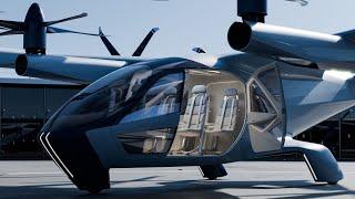 Electric Air Taxi -  Hyundai Supernal eVTOL S-A2 V-tail Electric Aircraft #airtaxi #futuremobility