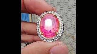 Natural Reddish Pink Ruby Burma Myanmar Heated-a 8.10 carats Certificate AGL #ruby #gemstone