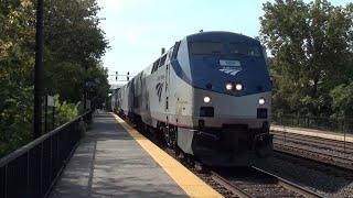 AMTK 189 Leads Amtrak 4 Southwest Chief East through Hinsdale, IL (Highlands Station) 09/15/2024