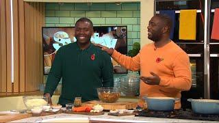 Craig & Shaun McAnuff (Original Flava) on Sunday Brunch Channel 4 | Curry Goat Pie